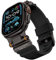 HITZEE Ultra 2/1 Bracelet Compatible avec Apple Watch 49mm/46mm/45mm/44mm/42mm, Bracelet Sport en Silicone Robuste avec Connecteur Métallique pour iWatch Série 10/9/8/7/SE/6/5/4/3/2/1, Noir/Noir