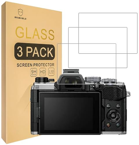 Mr.Shield Screen Protector compatible with Olympus OM System OM-5 [Tempered Glass] [3-PACK] [Japan Glass with 9H Hardness]