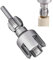 SVCEQZE Rohrgewindeschneider, Pipe Threader Kit, Rohreinfädler, Wasserrohr Innengewinde Öffner, Pipe Thread Maker Tool, Doppelkopf-Design, Wiederverwendbares Power -Bohrerfäden -Werkzeug