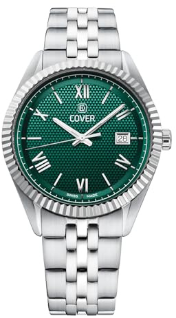 COVER CO216 Alston Gent Herrenuhr mit Edelstahlband und Datum Römische Zahlen 5 ATM