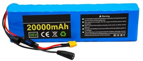 36V 20Ah 10S3P Ebike Lithium Rechargeable Battery for Electric Bikes Motorcycles Scooters for 200 W to 500 W Motors XT60