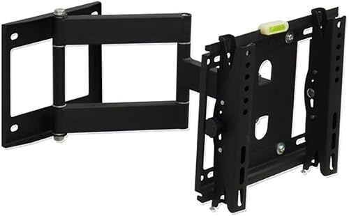 Tilt TV Wall Bracket, Double Arm Swivel Mount for 19-40 Inch LED TVs, Adjustable 115-450mm, Max Load 35kg, Perfect for Home Theater Setup