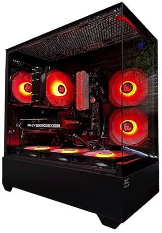 GP-RADIA PC Gaming Desktop, Ryzen 5 5600XT (6 core/12 Thread, 4.7 GHz), RTX 5060 8GB GDDR7, 32GB RAM DDR4 3200 MHz, SSD 1TB (Gen 4-5200 MB/s), WI-FI 6E, Win 11 Pro - PC Fisso Assemblato