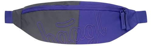 Baagl Bauchtasche Gürteltasche Kinder Teenager Umhängetasche - Dual | Stylische Brustbeutel für Mädchen mit 2-Wege-Reißverschluss bieten viel Platz für Smartphone und Schlüssel auf dem Schulhof.