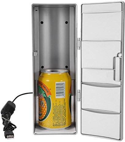 Mini USB Frigo Silencieux Réfrigérateur MiniBar Congélateur de table Refroidisseur/Chauffage pour Maison Bureau Voiture Voyage
