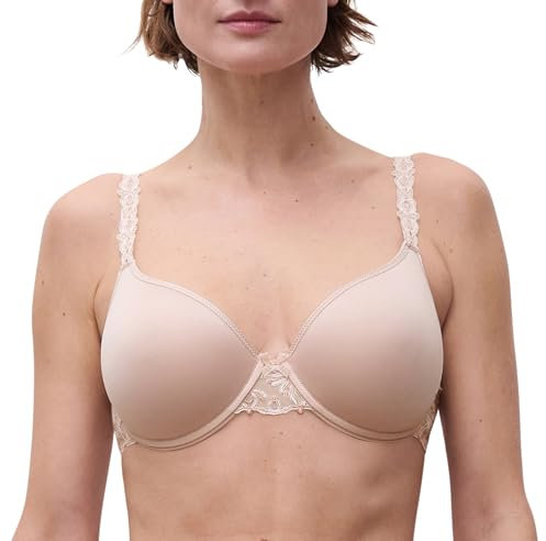 Chantelle Damen Champs Elysees Co Sg Coque Enveloppant Memory T-Shirt BH, Dune, 85D EU