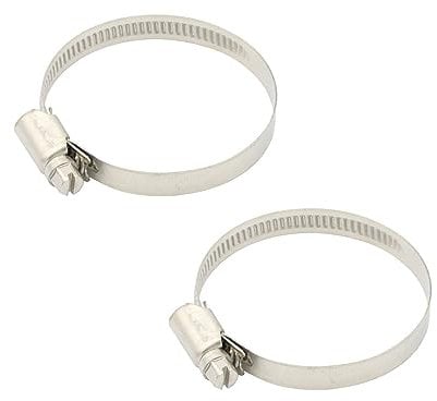 Stabilo-Sanitaer 2x Edelstahl Schlauchschelle 40-60mm 1 1/2 Zoll Schlauchklemme