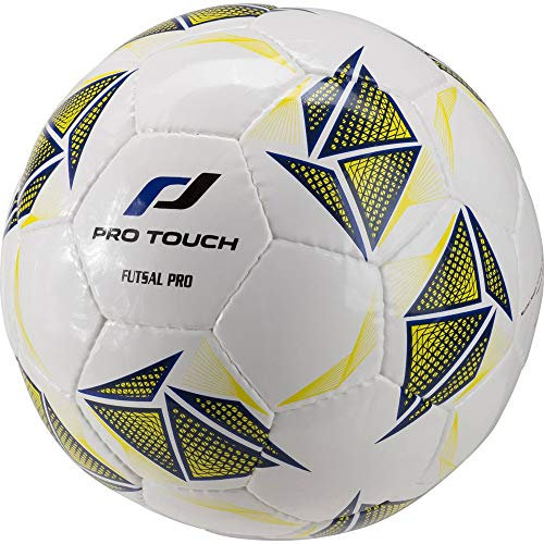 Pro Touch Force Futsal Calcio, Bianco/Blu/Giallo, 4