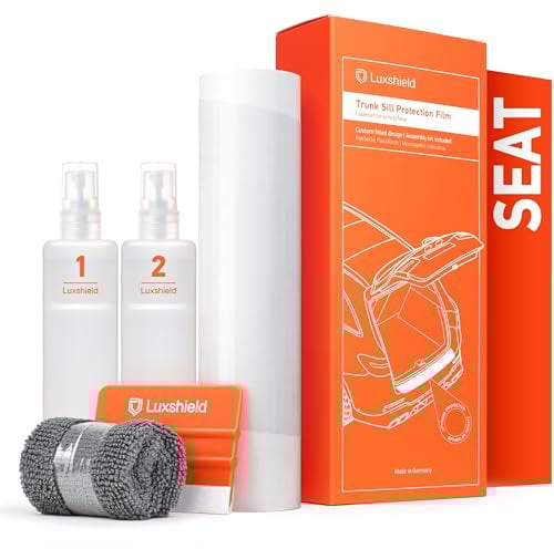 Luxshield Ladekantenschutz Folie für Seat Leon ST 3 (III) 5F I 2017-2020 - Stoßstangenschutz, Kratzschutz, Lackschutzfolie - Transparent