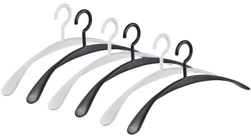 Kleiderbügel Garderobenbügel Wing Black und White 6er-Set