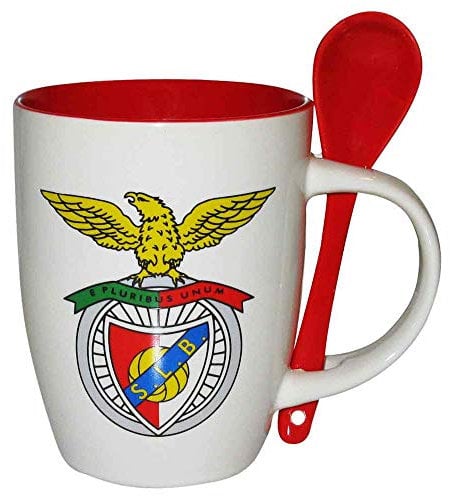 SL Benfica Official Crest Ceramic Mug & Spoon Gift Set