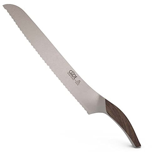 GÜDE Solingen - Brotmesser geschmiedet, 32 cm, Räuchereiche, SYNCHROS, Handmade Germany, Braun
