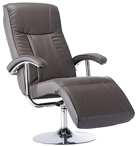 vidaXL TV Sessel Fernsehsessel Relaxsessel Liegesessel Ruhesessel Liegestuhl Polstersessel Relaxliege Ledersessel Bürosessel Grau Kunstleder