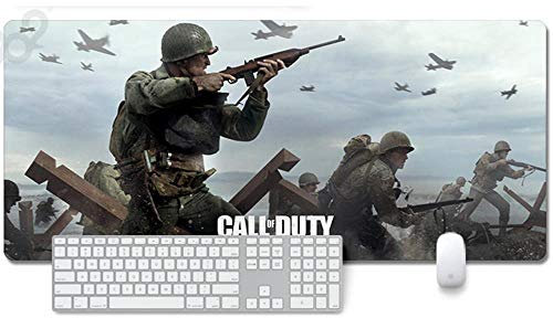 ITBT Call-of-Duty Tappetino Mouse Gaming, Grande Anime Mouse Pad XXL 900x400mm Confortevole, Lavabile, 3mm Antiscivolo Tappetino Scrivania Supporto per Ufficio Computer, Adatto per Computer e PC, D