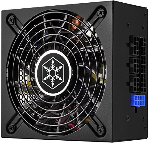 SilverStone Technology SST-SX500-LG v 2.1 - Série SFX, 500 W 80 Plus Or Alimentation PC, Bruit réduit, 120 mm, Câblage 100% modulaire