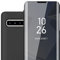 Cadorabo Custodia Libro compatibile con Samsung Galaxy S10 5G in TORMALINA NERA - Clear View Mirror - Ultra Sottile Custodia con Funzione di Supporto Protezione a 360 Gradi Stile Pieghevole