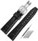 FOUUAAO Uhrenarmbänder für IWC Armband Echtes Leder Uhrenarmbänder 20mm 21mm 22mm Alligator Geprägte Ersatz Faltschließe Armbänder für IWC Portugieser für IWC Portofino Pilot'Watch Armband Original