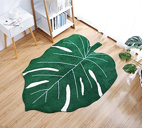 INKARO Velveteen Green Badematte rutschfeste weiche Badezimmerteppiche Badvorleger Maschinenwaschbarer Türteppich für Fußmatten Badewanne Dusche Weihnachtsdekor (Grün, 80x120 cm)