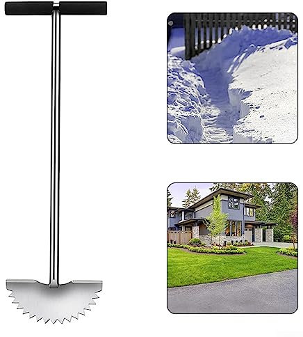 Bordeadora de césped de acero inoxidable, herramienta de césped para bordar, recortadora manual de media luna, herramientas de paisajismo para aceras, paisajismo, herramienta de corte de césped