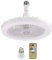 Sharplace Moderner Deckenventilator mit Beleuchtung, dimmbare, energiesparende LED mit Fernbedienung, 3 Geschwindigkeiten, E27-Deckenventilator für, Weißer Stil B