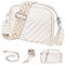JUYANO Crossbody Bag Damen Leder, Kleine Umhängetasche mit Breitem Gurt, Stylisch Handtasche Umhängetasche Damen mit Kartenschlitz Abnehmbar Schultergurt