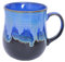hengshukeji 600ml Large Ceramic Coffee Mug with Handle，Handmade Kiln Change Glaze Tea Cup Novelty Coffee Mug for Coffee, Tea, Milk or Other Liquid (Kiln Transformation Becher B)