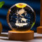 Regalos de tortuga marina 3D para mujer, bola de cristales, figuras de tortuga marina, decoración de animales de cristal, cosas de gato para habitación, cumpleaños, para mejores amigos, amantes,
