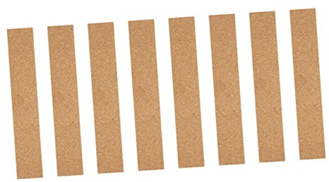 EXCEART Kork-pinnwandstreifen Memoboard-streifen 8 Selbstklebende Korkleisten Für Büro Zuhause Eiche Natur Schlichtes Elegantes Design