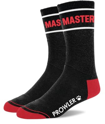 Prowler Rot – Master-Socken – Einheitsgröße – Größe 40–46, One Count – kräftiges Schwarz und Rot, für dominanten Stil, bequeme Baumwollmischung