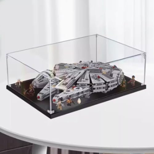 Acryl-Vitrine für Lego Millennium Falcon 75105, staubdichte Displaybox, kompatibel mit Lego, Modell-Schaukasten, Geschenk (nicht im Lieferumfang enthalten) (3 mm)