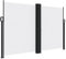 vidaXL Seitenmarkise, Sichtschutz Ausziehbar, Windschutz Sonnenschutz für Garten Balkon Terrasse, Seitenrollo Seitenwandmarkise, Weiß 160x600cm