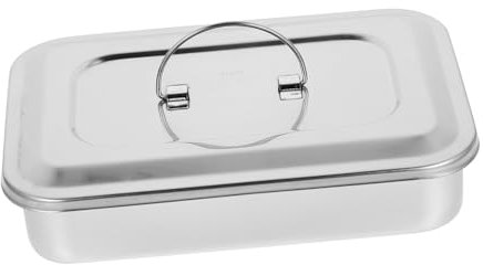 NIYANGLE Caja de de acero inoxidable Organizador de instrumentos quirúrgicos - Organizador instrumental bandeja medica bandeja médica dental bandejas paleta