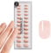 DOONAILS Soft Gel Press On Nails 30er Set Latte Short Square Form Beige Nägel zum Aufkleben Full Cover in Salonqualität Fake nails soft gel Short Natürliches & angenehmes Tragegefühl