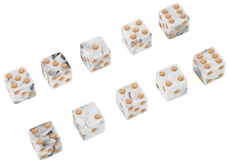 Hohopeti 10stücke Zweifarbig Acrylwürfel Mit Großen Löchern Spielwürfelset Acrylzahlenwürfel Für Tischspiele Und Aktivitäten
