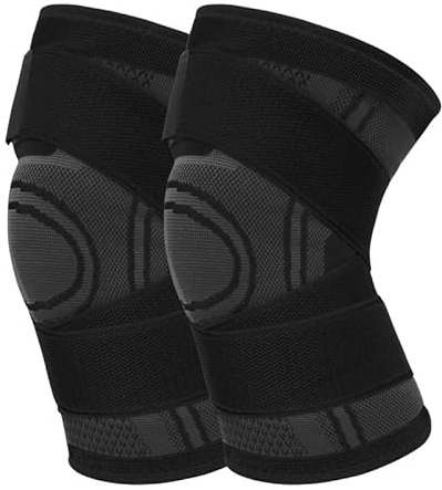 Orthopädische Kniebandage - Flexy - GesundPur (3XL,Schwarz x 1Paar)