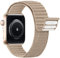 Lobnhot Nylon Sport Loop Kompatibel mit Apple Watch Armband 40mm 41mm 38mm 46mm 45mm 44mm 42mm Herren Damen, Verstellbarer Sport Armband Ersatz für iWatch Series 10 9 8 7 6 5 4 3 2 1 SE Milch braun