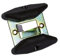 cyclingcolors sabot de guidage bas pour porte de garage noir épaisseur 31mm