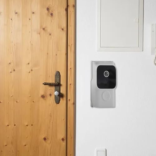 Intelligent Visual Doorbell, For Tuya Smart App Controlled Two-Way Doorbell Camera, WiFi HD Night-Vision Infrared Video Doorbell(White)