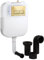 Milano Back to Wall Toilet WC Concealed Cistern Rectangular Brushed Brass Dual Flush Plate
