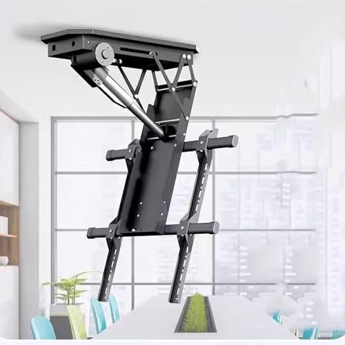 YKLMGVAW Soporte de Montaje de TV de Techo Ajustable, Elevador de TV abatible Oculto, se Adapta a televisores de 50 a 90 Pulgadas Soporte de TV motorizado Soporte de Pared para TV