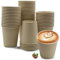 CHEFZOCO Vasos Café Desechables, Vasos Cartón, Vasos para Catering, Vasos Café para Llevar, Vasos para oficina, Vasos color kraft, Apto para bebidas calientes y frias, Capacidad 200 cc, Pack 50 vasos