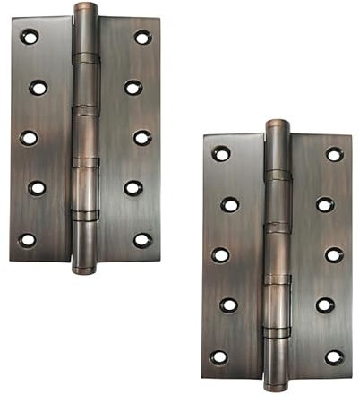 Brass Ball Bearing Hinge 6 x 32 Pack Oil Rubbed Bronze Heavy Duty Door Hardware Smooth Operation Rust Resistant Perfect for Cabinets & Gates