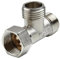 Badewannen- und Duschumstellventile Toiletten-Umschaltventil Kupfer G1/2 T-Ventil Bidet-Sprüher Duscharmatur Warmwasserbereiter Live Joint Plating Dreiwegegerät