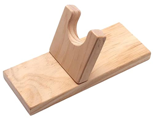 Portable Lightweight DIY Hot Melt Glue Gun Tool Stand Holder Wood Heat Protection 7.87x3.15inch