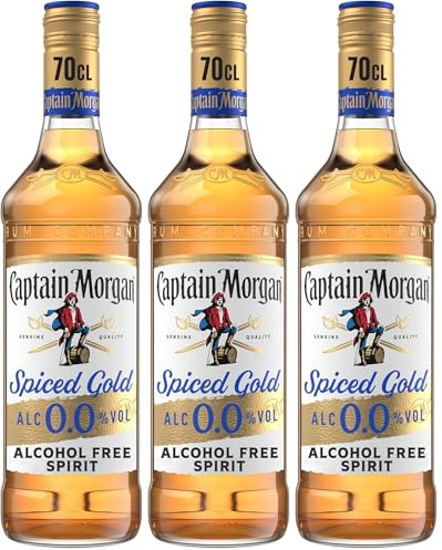 Captain Morgan Spiced Gold 0.0% Alcohol 0.7L (Lot de 3)