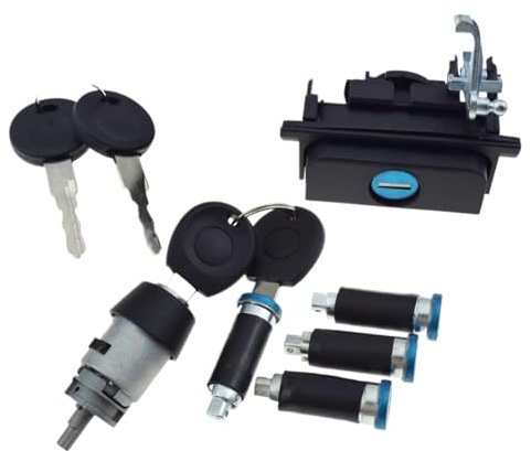 Compatible Avec Vw Pour Golf III IV 1993-2002 1H6827571A 701837205 6 Pièces Kit De Cylindre Commutateur D'allumage Hayon Serrure Porte De Voiture Serrure Neiman antivol