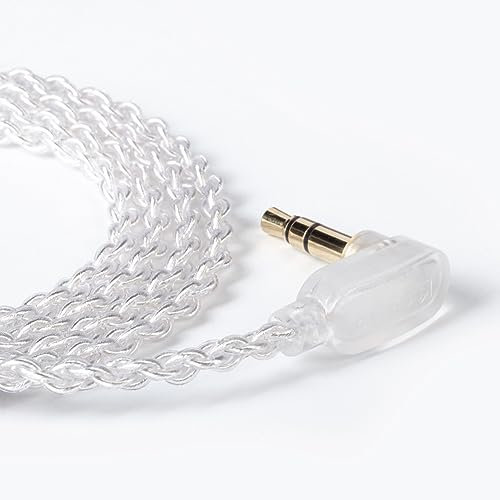 KZ ZST - Cable de repuesto para auriculares KZ (0,75 mm, 2 pines), color plateado