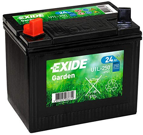 Exide U1L-250 Batteria per tagliaerba 12V 24Ah 4901