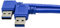 QiCheng & LYS USB 3.0 Macho a la Derecha Cabeza USB 3.0 a la Derecha Cable de 0.3M