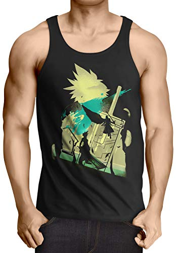 style3 VII Fantasy Battle Herren Tank Top Avalanche Sephiroth final Japan ff7